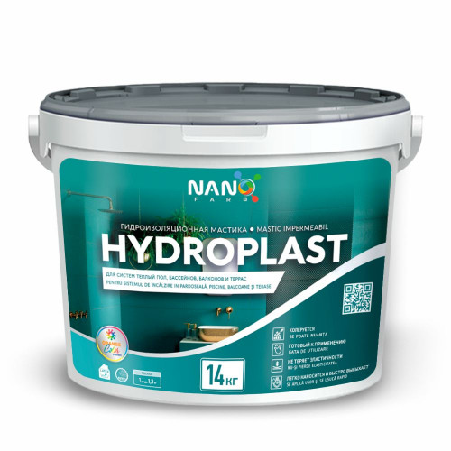 HYDROPLAST Nanofarb гидроизоляционная однокомпонентная акриловая мастика
