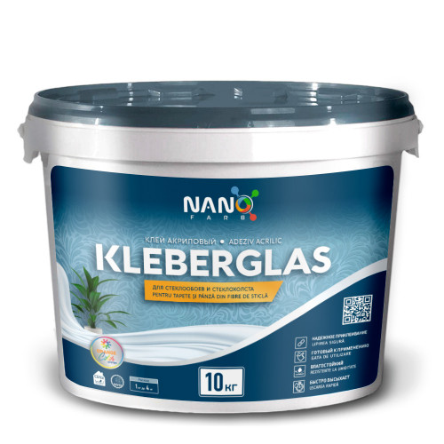 KLEBERGLAS Nanofarb adeziv acrilic pentru tapete și pânză din  fibre de sticlă