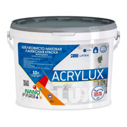 ACRYLUX Nanofarb vopsea latex lavabilă, mată pentru lucrări interioare