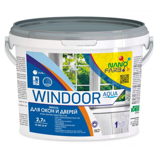 WINDOOR AQUA Nanofarb эмаль для окон и дверей