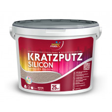 Tencuială decorativă siliconică Kratzputz 'Miel' Nanofarb
